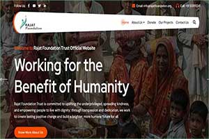 Rajat Foundation NGO Website Design Development in Delhi NCR